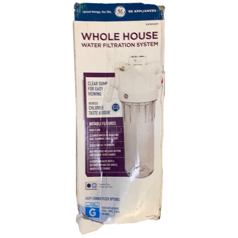 GE Whole House Water Filtration System GXWH20T for FXWTC, FXUSC, FXWPC, FXWS